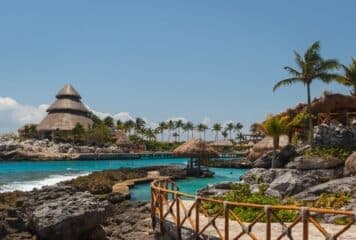 panorámica parque xcaret, Cancún