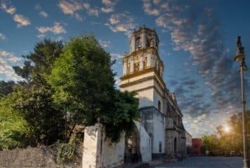 Iglesia en Coyoacán, México