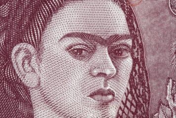 Dibujo billete Frida Kahlo