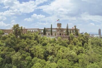 El Museo nacional en el parque Cjapultepec