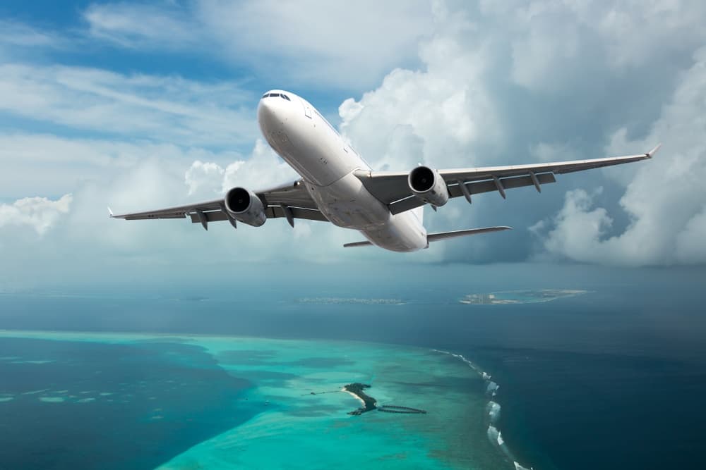Flying over Cancun
