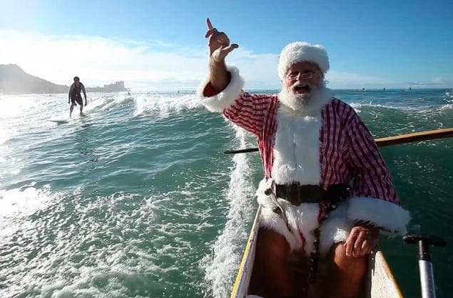 Natal na praia